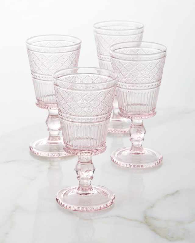 Pink Claro Goblets, Set of 4